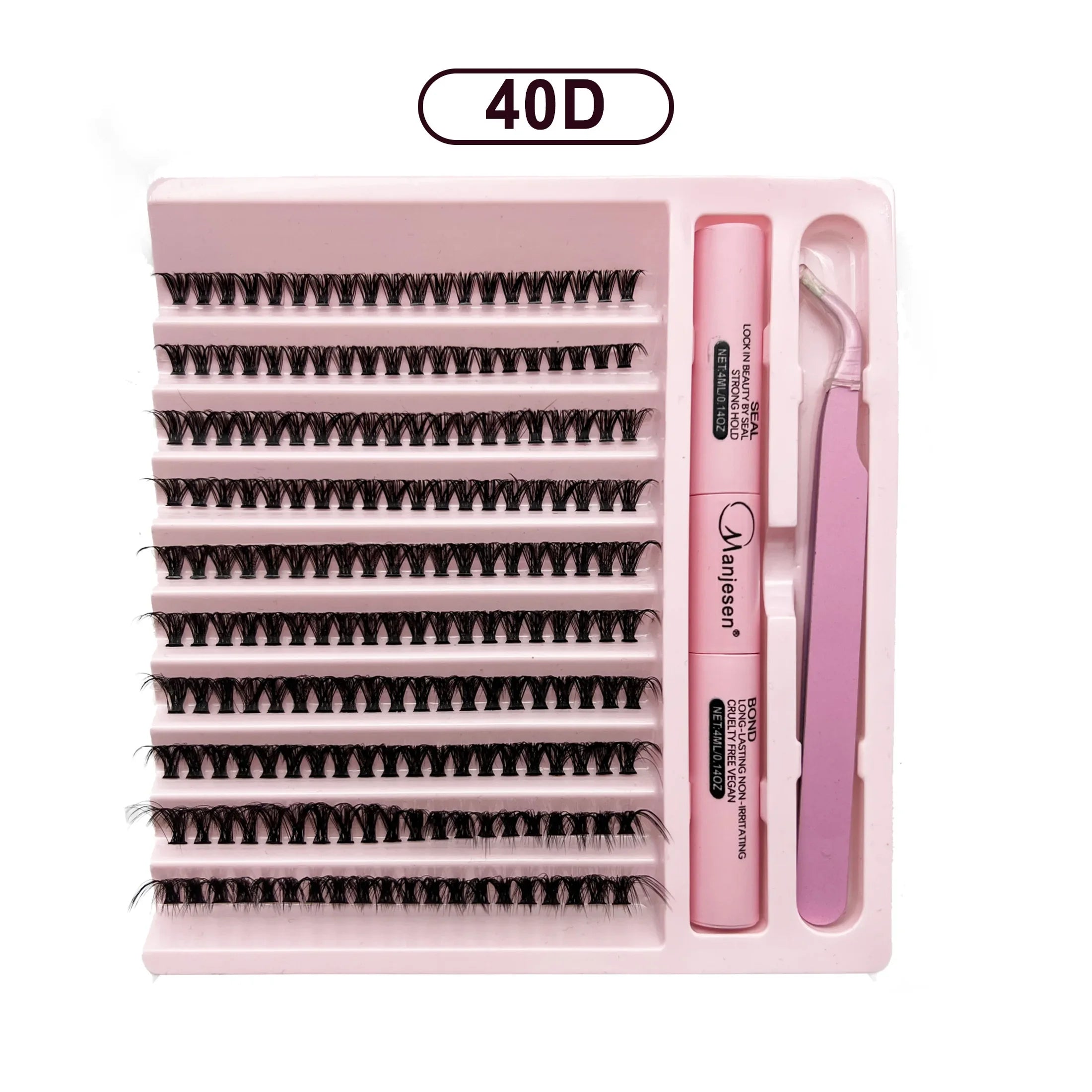 Kit Extension Cils DIY 200 Pcs – Clusters Lash Bond & Seal | Outils Collage Cils Accessoires Maquillage