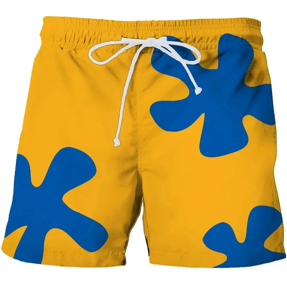 Bade-Short für Herren und Damen mit 3D-Anime-Motiv Patrick Star – schnelltrocknend für Strand & Hip Hop | Sommer