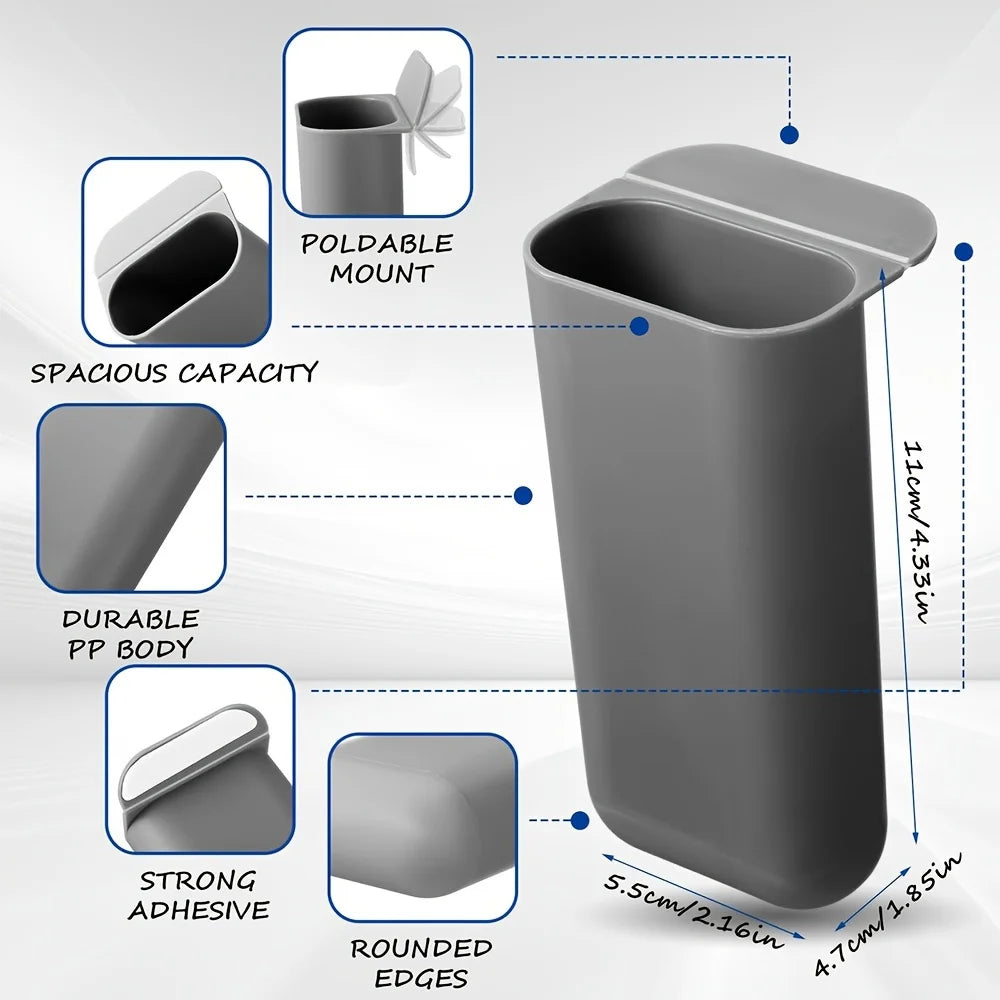 Porte-Stylos Clip-on PP Plastique – Organisateur Bureau Adhésif Bords Arrondis