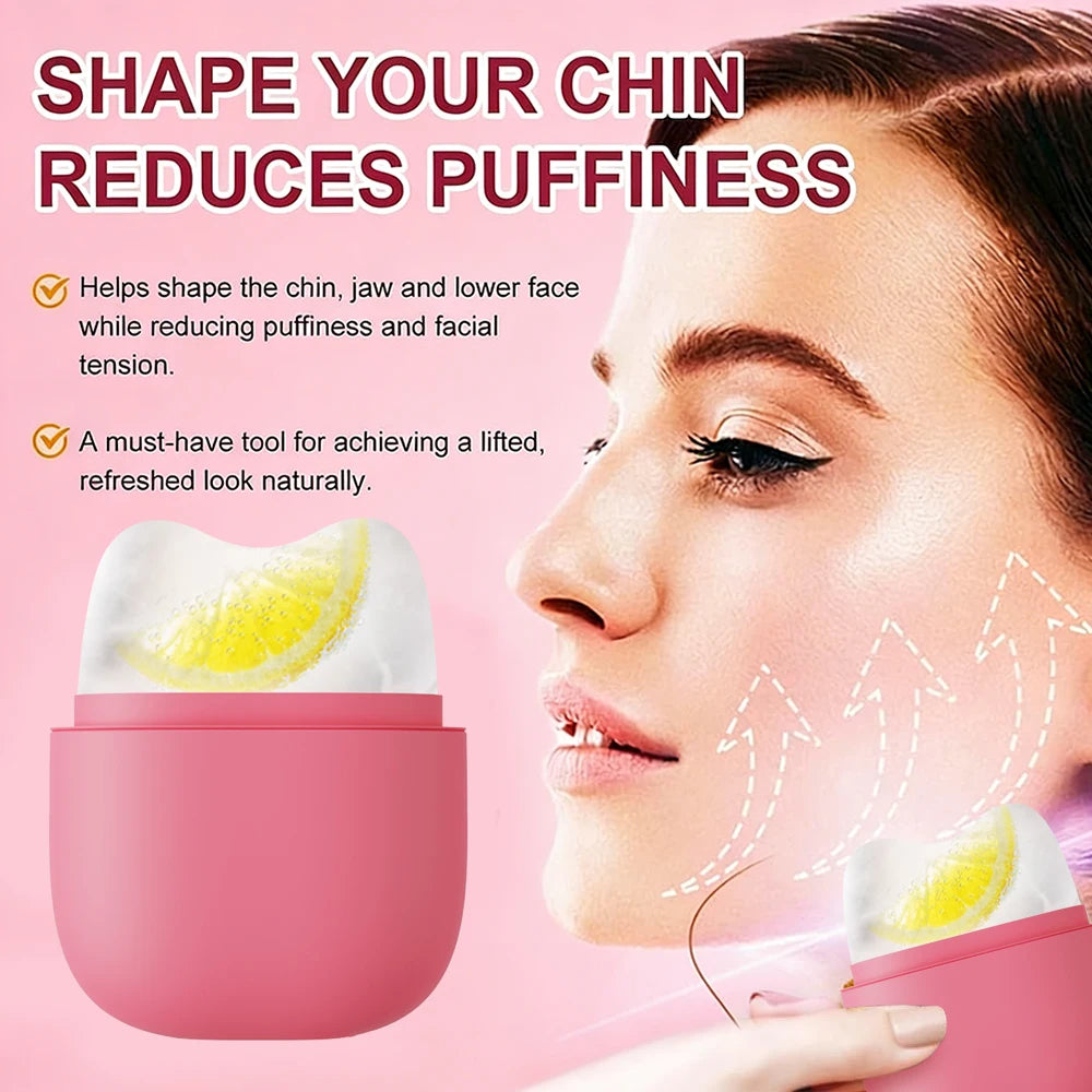 Rouleau Glaçon Visage & Yeux Silicone – Masseur Anti-Gonflement Éclat Soin Beauté Cadeau