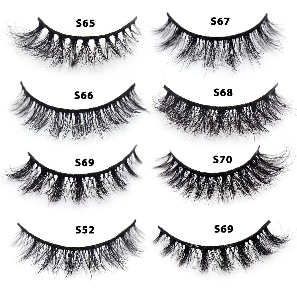 Faux Cils Naturels Courts Fluffy LEHUAMAO – Volume 12-15mm Wispy | Extension Cils Vison Maquillage