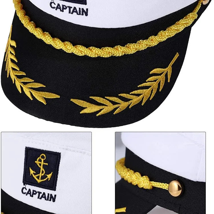 Chapeau Capitaine Marin Adulte – Réglable Homme & Femme | Déguisement & Fête
