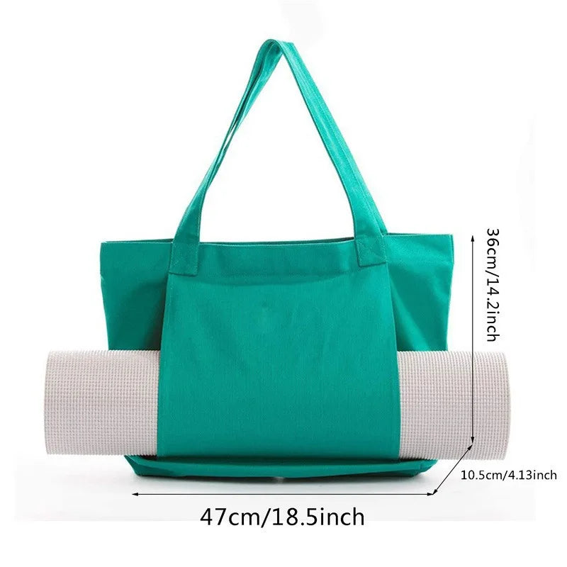 Yoga-Tasche Canvas Große Kapazität – Tragbar Fitness Pilates Outdoor Übung