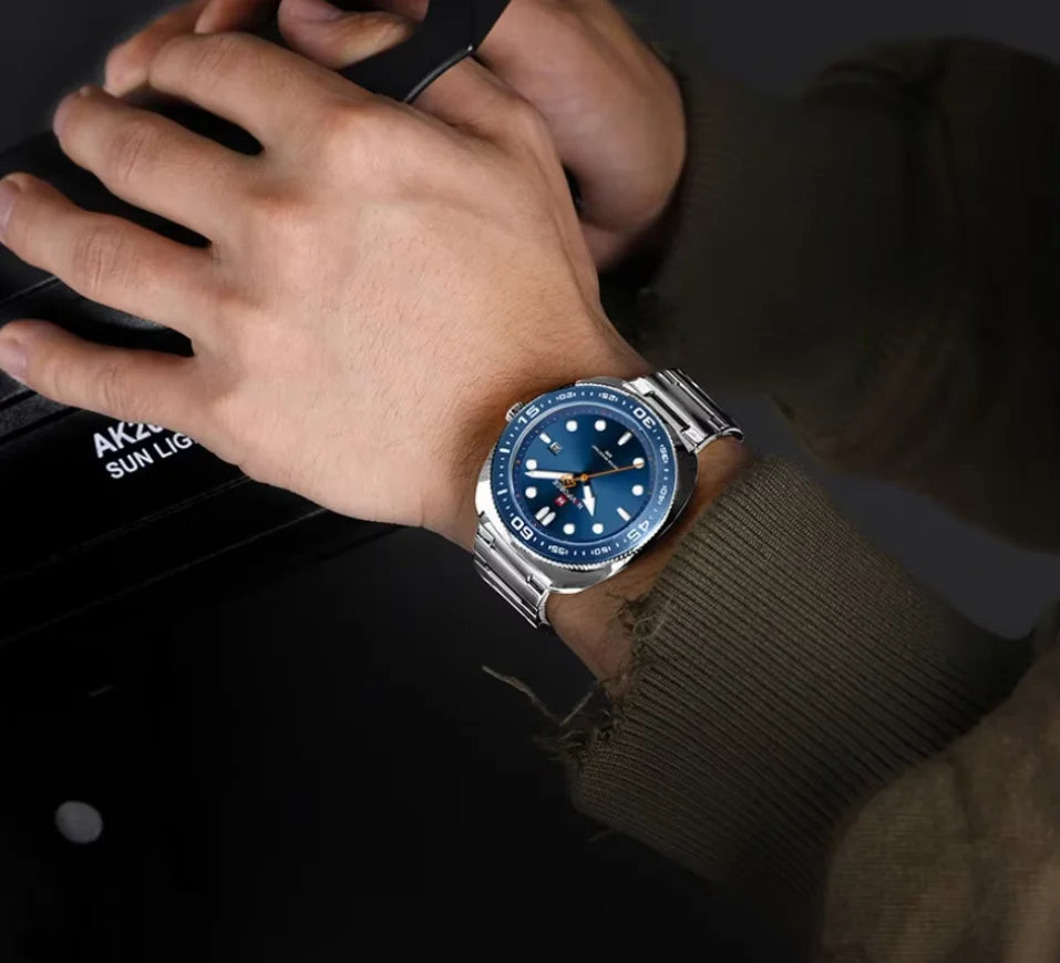 Montre Homme NAVIFORCE Sport Luxe Acier Inoxydable Quartz Date Étanche 30M – Fashion Tendance