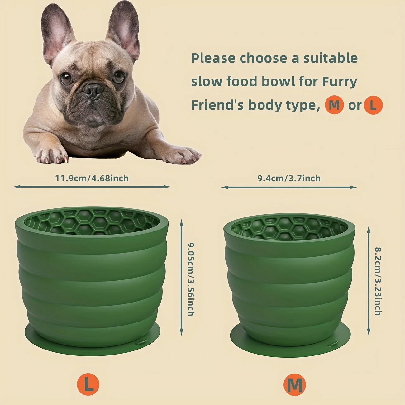 Gamelle Silicone Anti-Glouton Chien – Ventouse Anti-Dérapante Alimentation Saine Petites Races