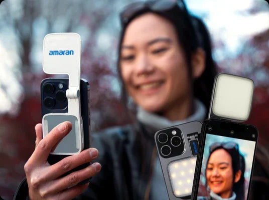 Lampe Selfie Magnétique amaran Go – Rechargeable Portable avec Miroir | Maquillage, Vidéo & TikTok