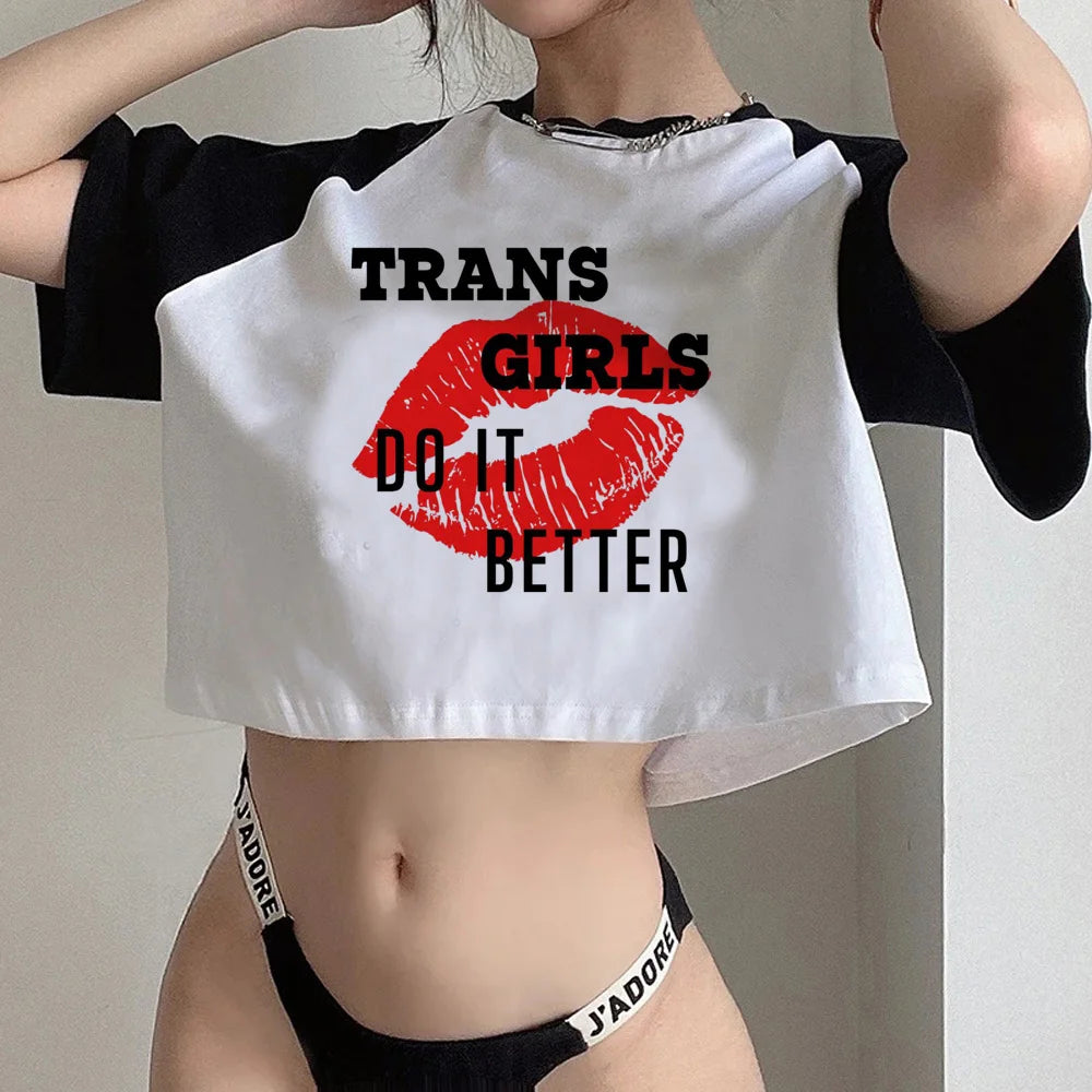 Crop Top Aesthetic Fairycore Grunge Femme – Style Kawaii Féerique | T-Shirt Court Tendance