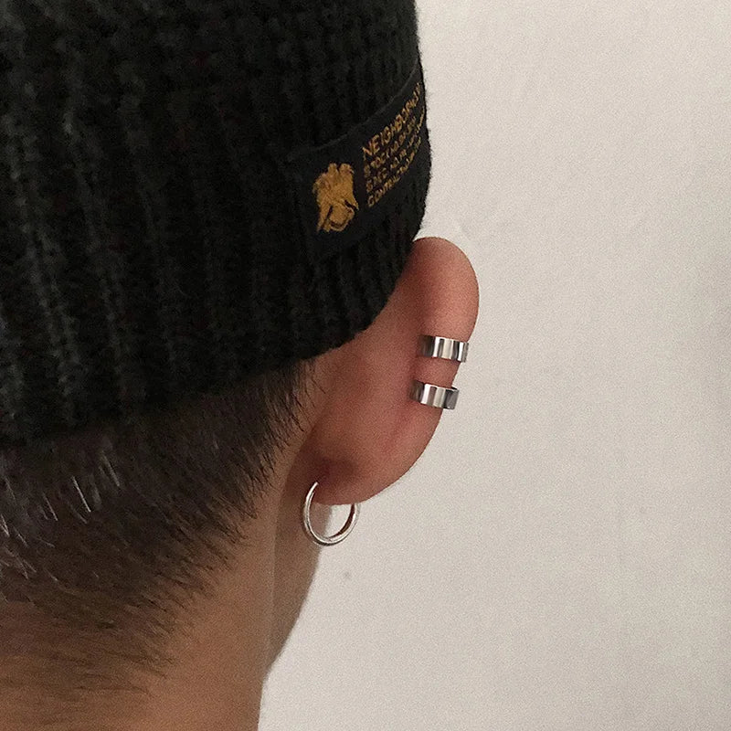 Ohrclip Herren Edelstahl Ohne Piercing