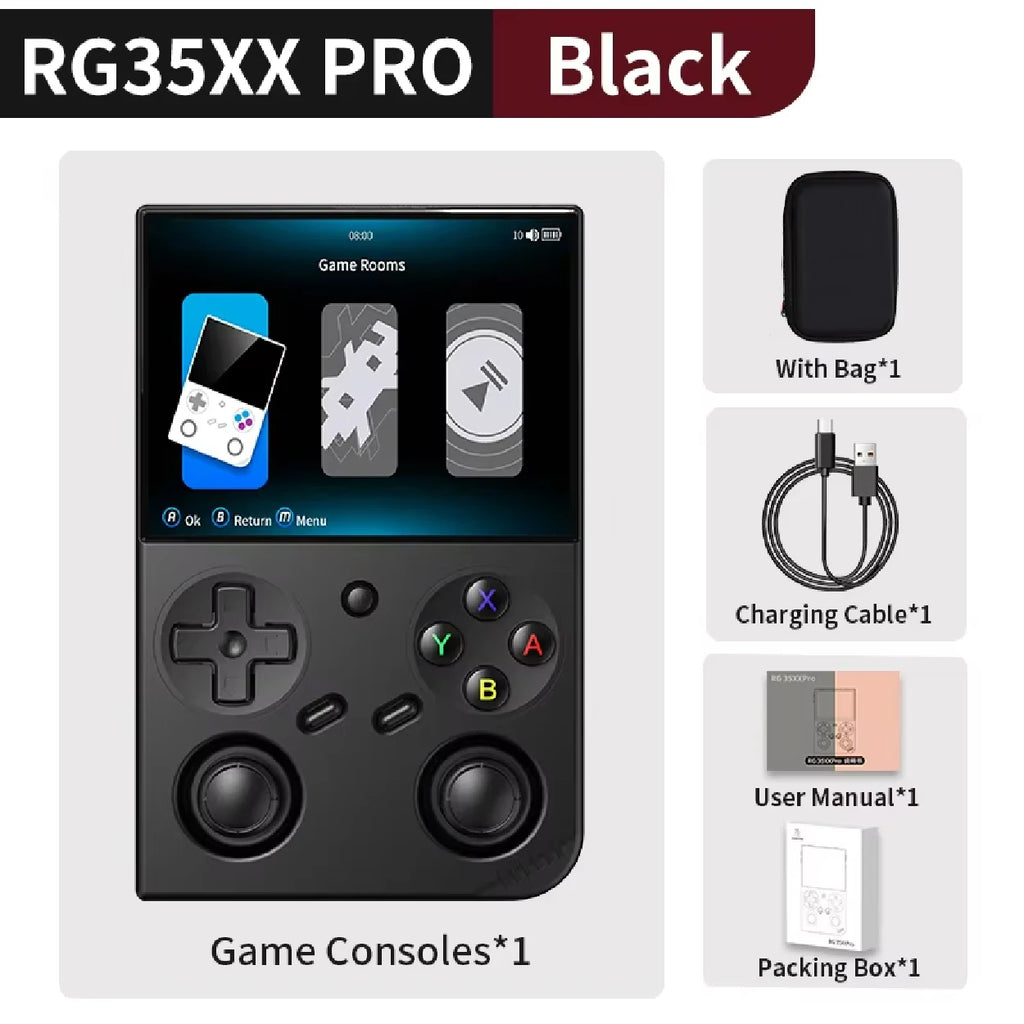 ANBERNIC RG35XX Pro Console de Jeu Portable Retro – Écran IPS 3.5'' | Linux WiFi PSP Gaming