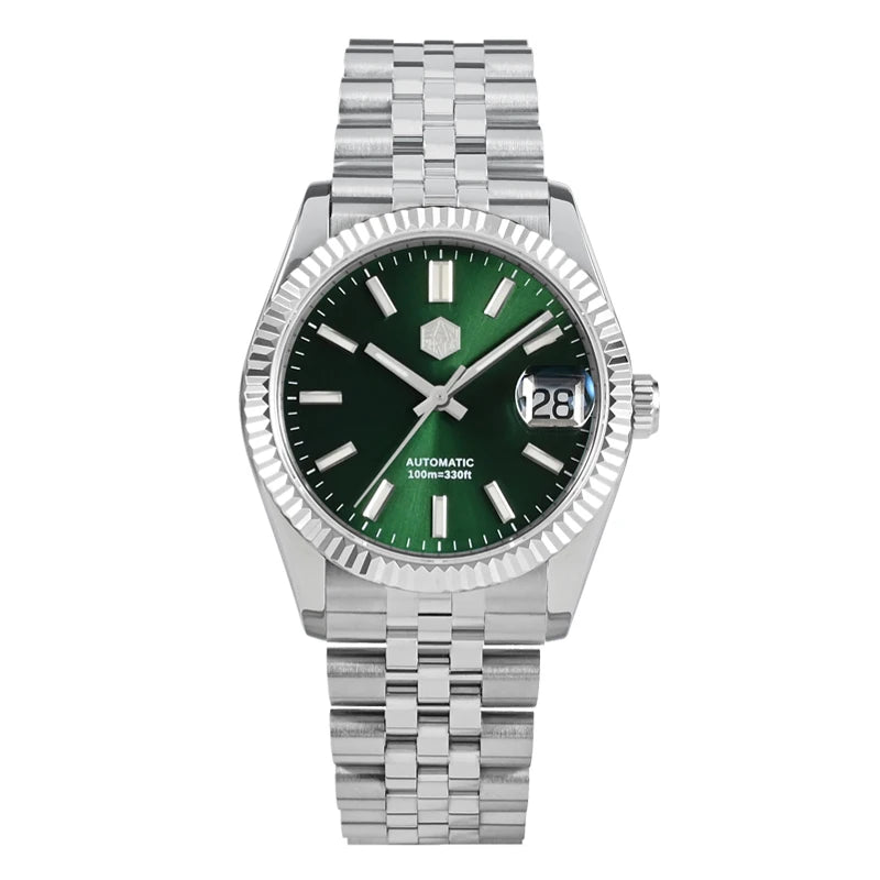 Montre Homme Luxe San Martin 36.5mm Automatique Verre Saphir Étanche 100m BGW9 – Dress Watch Fashion