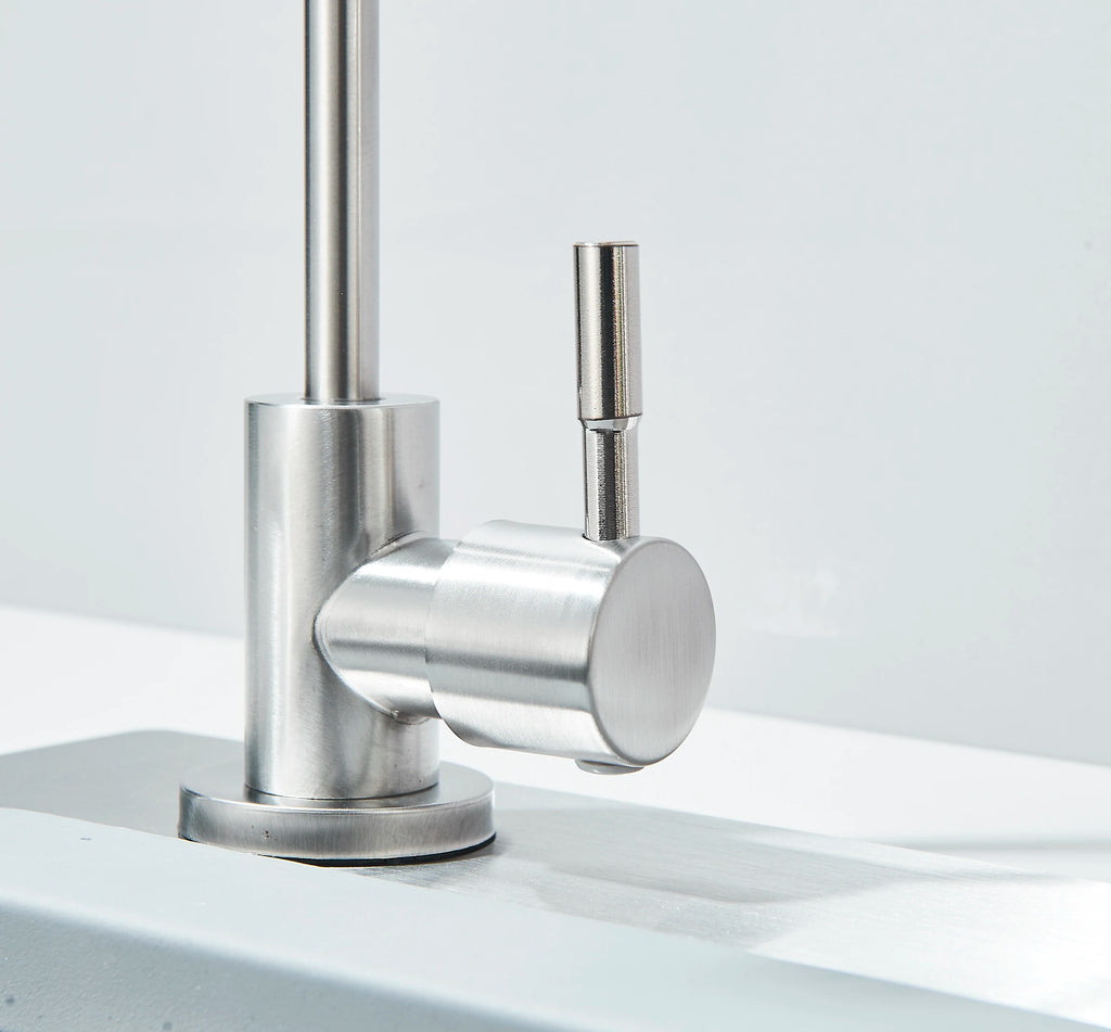 Évier Inox 55x45cm avec Robinet & Distributeur de Savon – Kit Complet Bonde + Panier | Cuisine