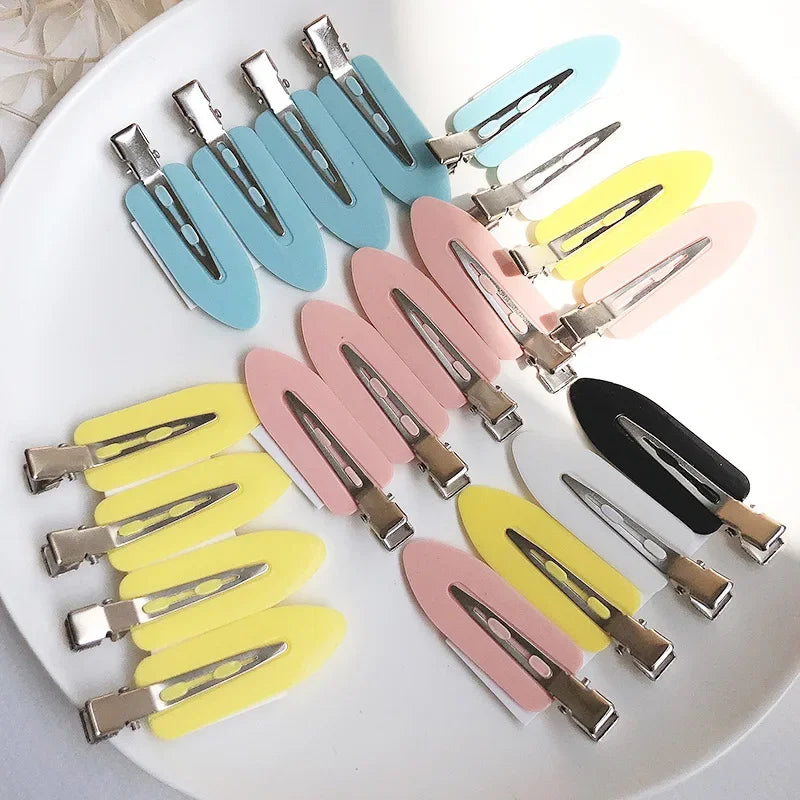 Pinces Cheveux Sans Pli Lot 4 Pcs – Barrettes No Crease Curl Clip | Coiffure Frange & Styling