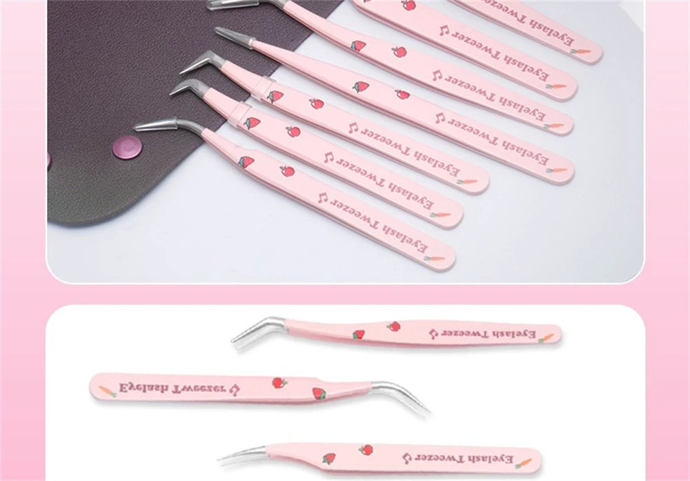 Pinces Extension Cils Inox – Outil Pose Cils & Nail Art | Ramasse-Strass
