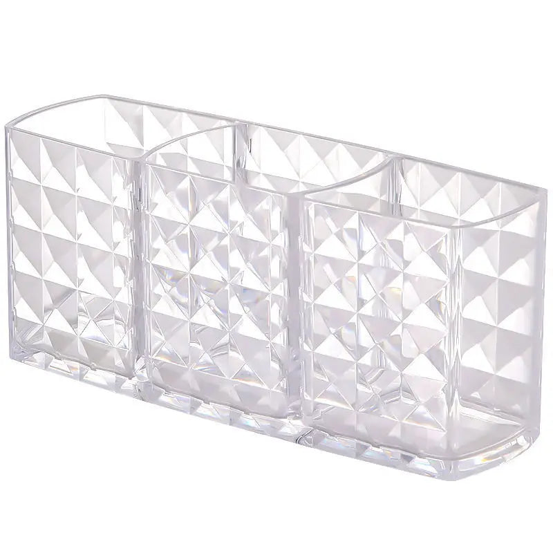Boîte Acrylique Organisateur Maquillage 3-5 Grilles – Pot Pinceaux & Bijoux | Bureau & Coiffeuse