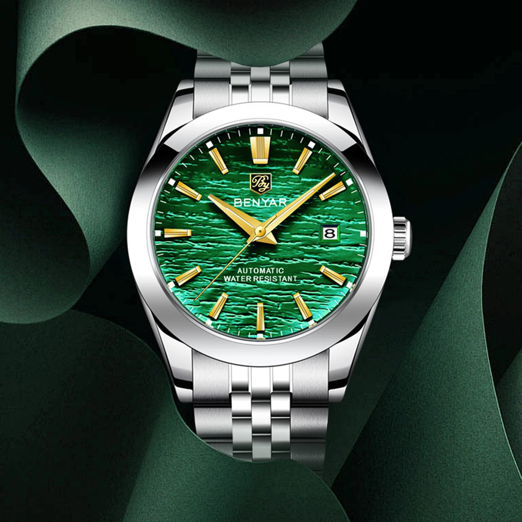 Montre Homme Luxe BENYAR Mécanique Automatique Acier – Étanche Sport Top Brand