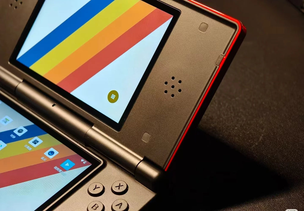 ANBERNIC RG DS Console de Jeu Flip 4'' IPS – Double Écran Multi-Touch, Android 14, WiFi Streaming & IA | PS2 & Rétro