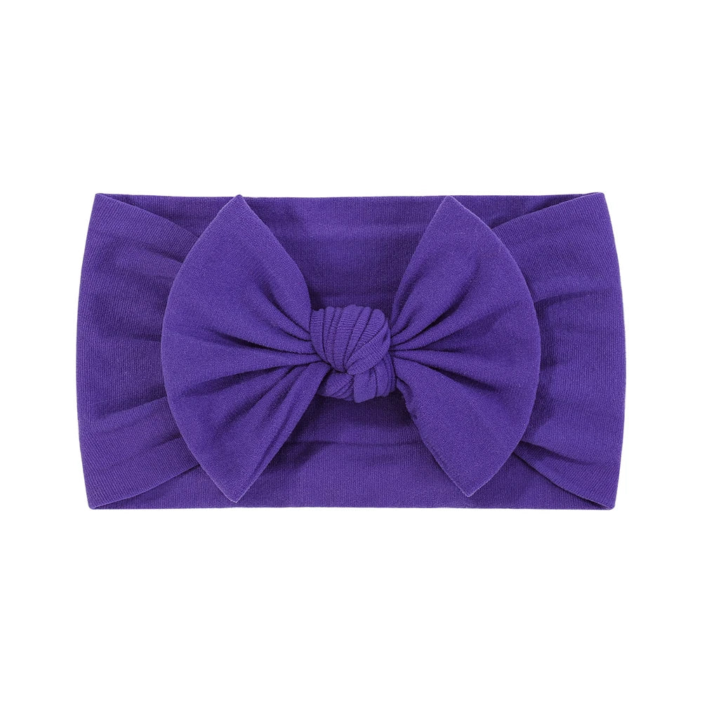 Bandeau Nœud Bébé Fille Élastique Large – Turban Headband Accessoire Cheveux 48 Couleurs