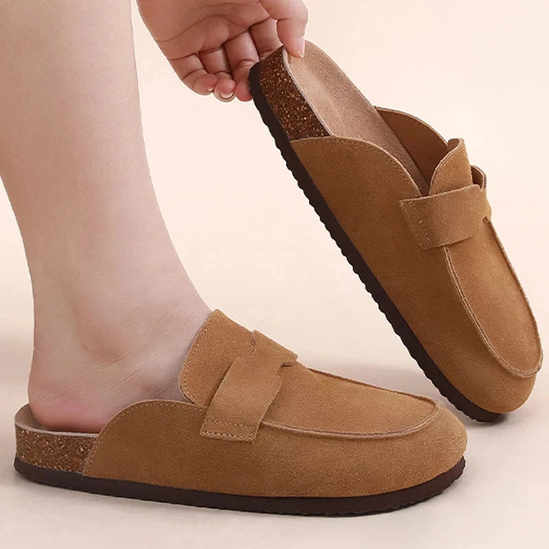 Clogs Liège Suède Unisexe Plage Non-Slip Smile – Mules Outdoor Maison Fashion