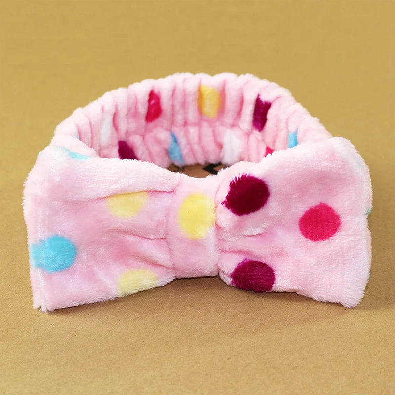 Bandeau Maquillage Oreilles de Lapin Coral Fleece – Élastique Doux | Soin Visage & Coiffure Fille