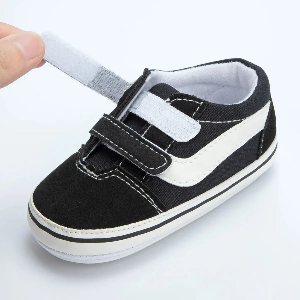 Chaussures Bébé Toile Unisexe Semelle Antidérapante – Sneakers Premiers Pas Garçon Fille Casual