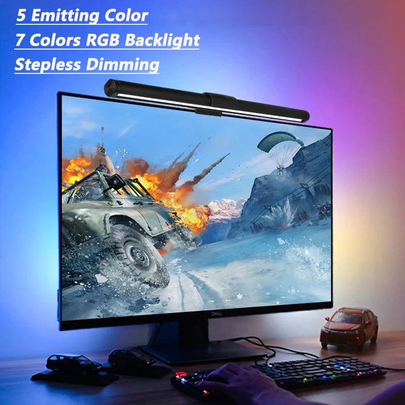 Barre LED Moniteur – Lampe Bureau Dimmable Accroche Écran | Éclairage Laptop & Office Sans Éblouissement