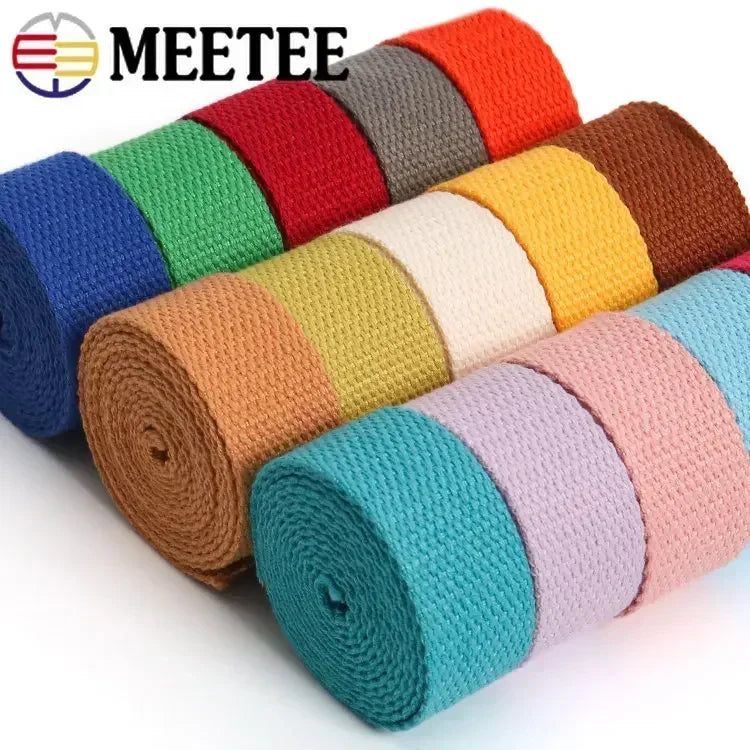 Sangle Coton 8M – Ruban Toile 20-50mm Couture DIY Sac Ceinture Bretelle Accessoires