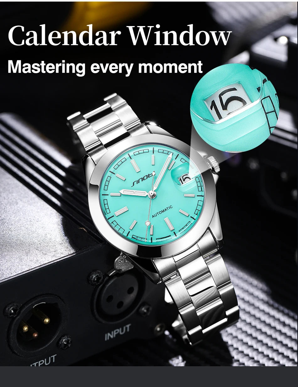 Montre Homme SINOBI Quartz Casual Calendrier – Acier Inoxydable Design Original Cadeau