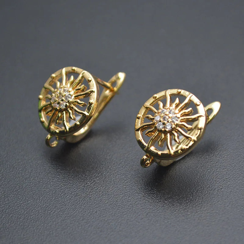 Ohrhaken Ohrringe 18k Gold Anlaufgeschützt Packung 30 Stk. – Glattes Premium-Finish | DIY Schmuck Zubehör für Hochzeit, Weihnachten & Bastelarbeiten