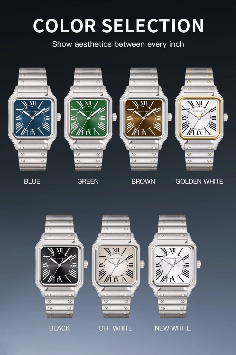 Montre Unisexe Specht & Söhne Luxe 34mm Quartz – Ultra-Fine Saphir Acier Étanche 50M