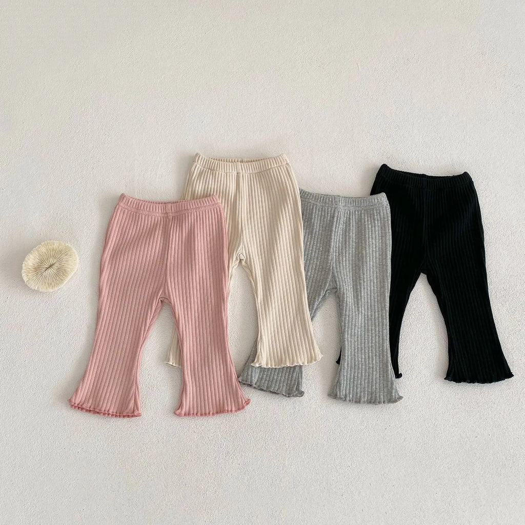 Pantalon Bébé Slim Élastique Couleur Unie – Legging Léger Été Nouveau-Né Garçon Fille Toddler