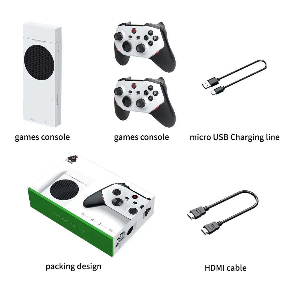 BOYHOM M88 Console de Jeu Rétro 4K – Clé HDMI ARM Mali-G52 GPU, 20 000 Jeux Intégrés, Manette Sans Fil, Compatible PS2/PS1/N64/DC