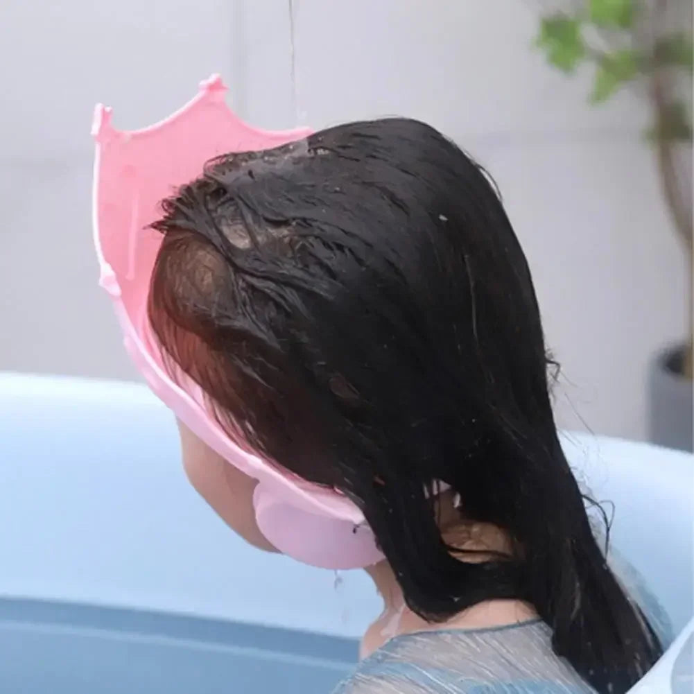 Chapeau de Douche Bébé Enfant – Visière Shampoing Ajustable Protection Oreilles Tête Douce