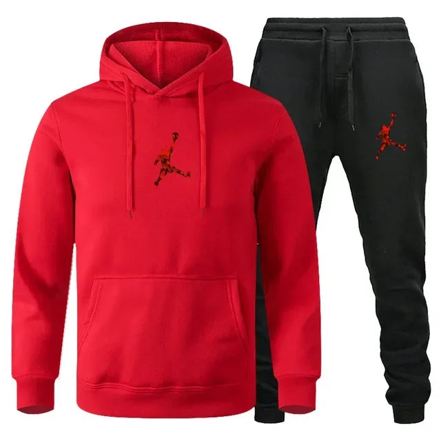 Herren Jogginganzug 2-teilig Langarm Sweatshirt + Freizeithose Fitness Sport Herbst Winter Fashion Bequem Trendig Zeitlos – Premium Jogginganzug 2-teilig Sport Casual Herbst Winter | Herrenmode Sportswear Premium