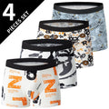 Pack 4 Boxers Homme Imprimés Taille US/EU Confortables Fashion Slip Short de Bain Oversize Sous-Vêtements Premium Multicolore – Pack 4 Boxers Premium Imprimés | Mode Homme Sous-Vêtements Premium