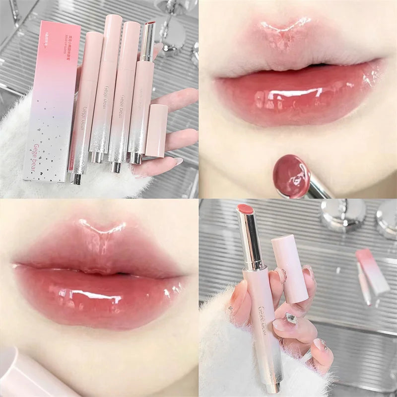 Gloss Jelly 6 Couleurs Miroir Hydratant – Rouge à Lèvres Solide Brillant Teinture Maquillage