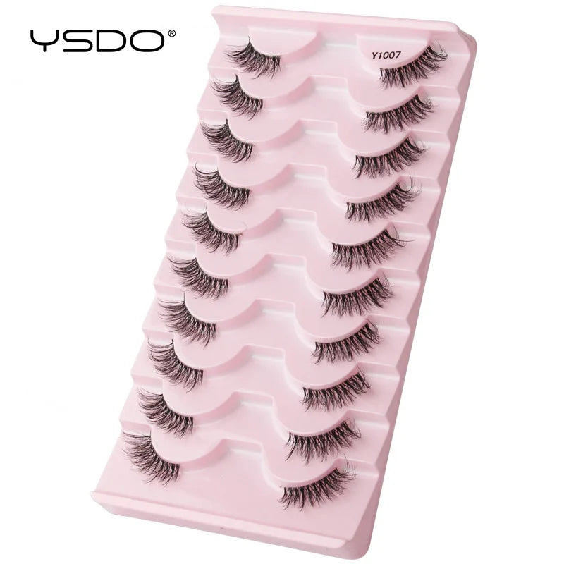 Faux Cils Mink 3D YSDO – Lot 3/5/10 Paires | Maquillage Dramatique Naturel