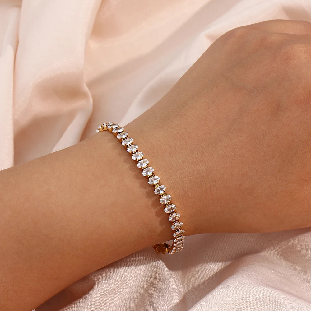 Bracelet Cuban Chain Plaqué Or 18k Acier Inoxydable 316L E.B.belle – Style Minimaliste Streetwear Unisexe | Bijou Homme & Femme Tendance & Anti-Ternissement