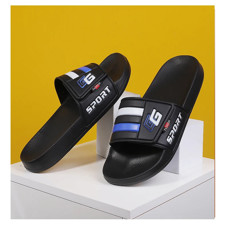 Mules Velcro Homme Légères Plage Grande Taille – Slides Soft Casual Clog Été