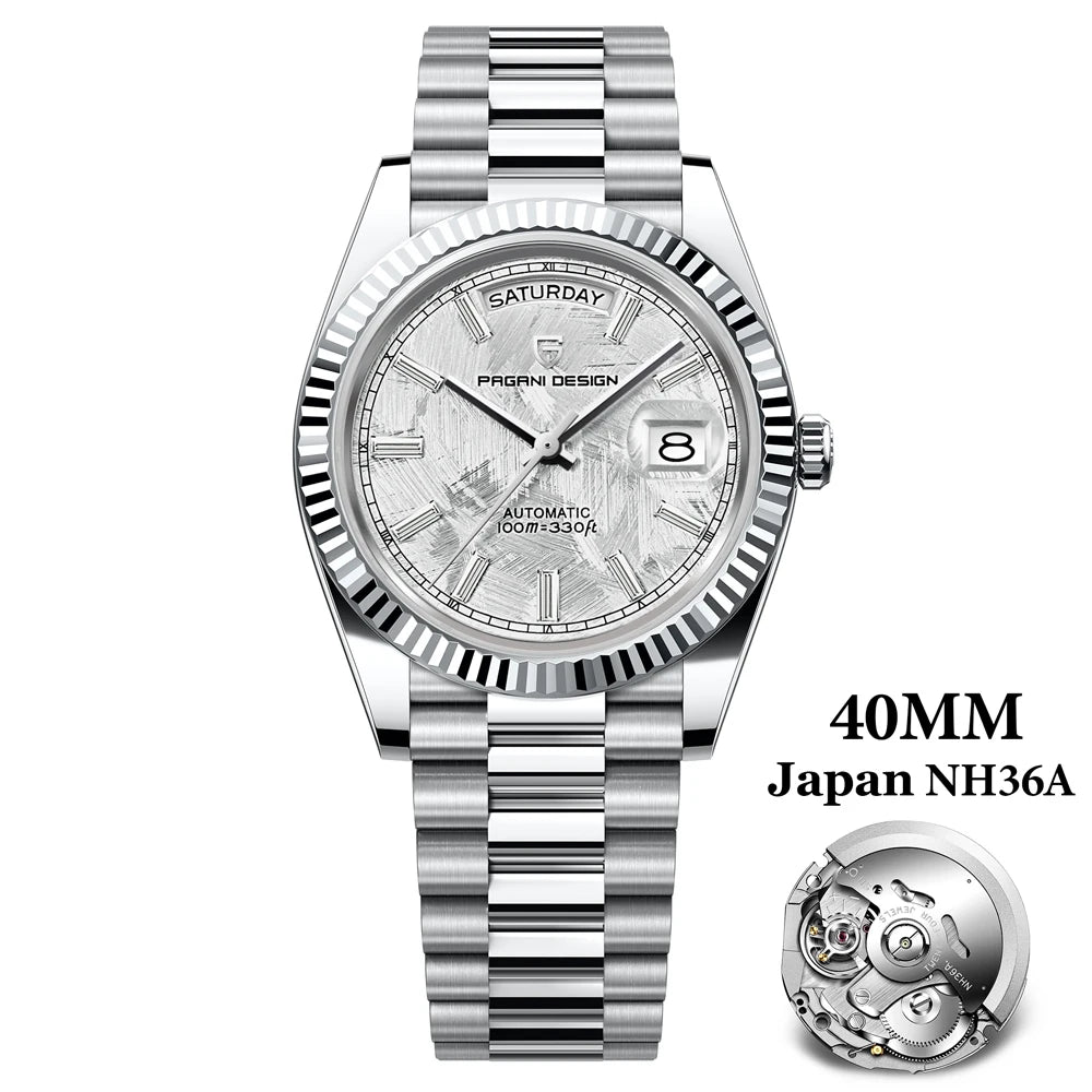 Montre Homme PAGANI DESIGN DD40 Or Rose Automatique 2026 – Saphir AR Date Luxe