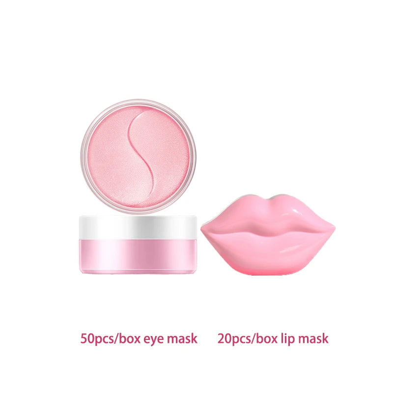 Kit Skincare Coréen LAIKOU Sakura – Nettoyant, Masque Yeux & Lèvres, Hydratation Intense | Routine Beauté K-Beauty Complète