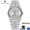 Montre Homme Luxe PAGANI DESIGN 2026 Automatique Cadran 3D Losange Verre Saphir – Business Fashion
