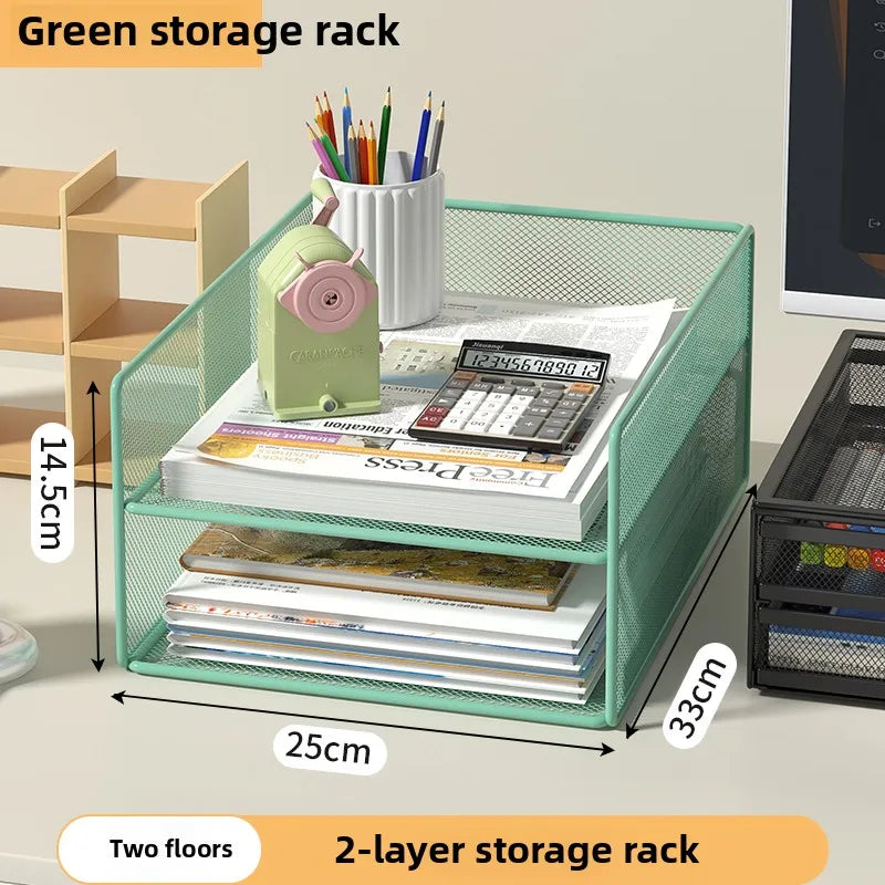 Rack Courrier 4 Niveaux Trieur Papier – Organisateur Bureau Dossiers Lettres Empilable