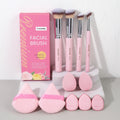 Kit Outils Maquillage 11 Pcs MAANGE – 4 Pinceaux, Puff Poudre, Éponge, Coussin d’Air & Correcteur | Set Complet Fard à Paupières