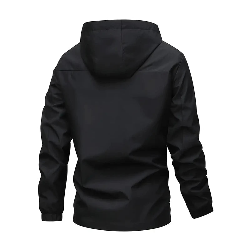 Herren Outdoor-Jacke Winddicht Belüftet Einfarbig Vielseitig Lässig Frühling Herbst Leicht Bequem Stilvoll Zeitlos – Premium Outdoor Winddichte Belüftete Wanderjacke für Herren | Premium Herren Outdoor Mode