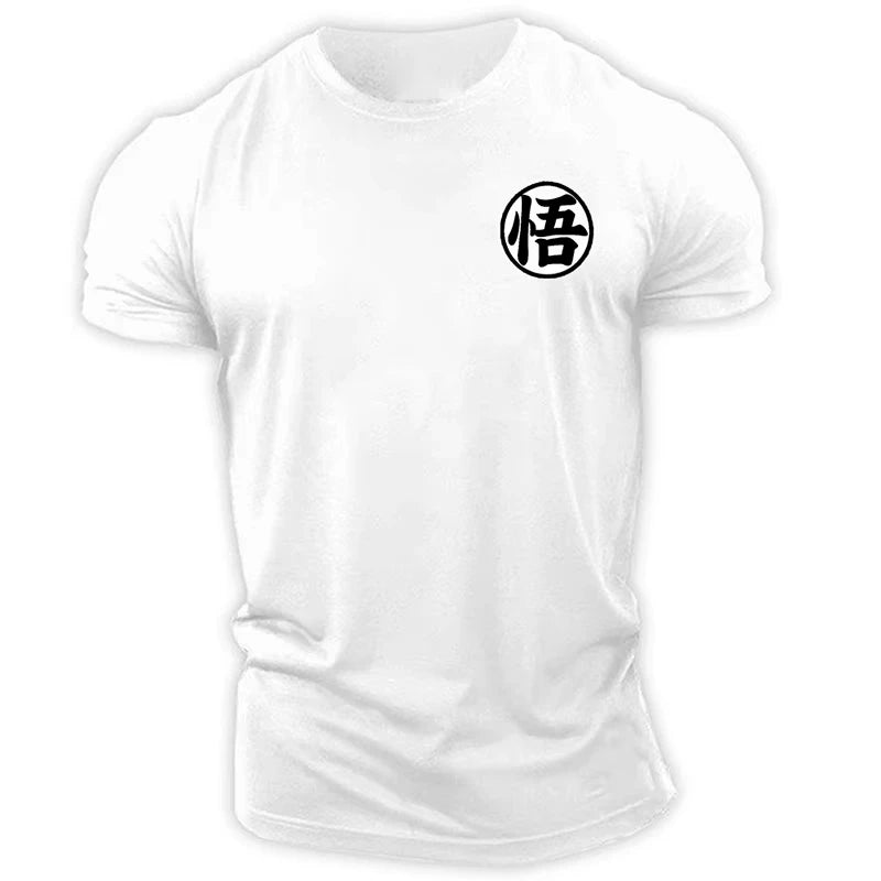 Unisex-T-Shirt Bedruckt Legendärer Krieger Anime Gym Fitness Streetwear Lässig Sommer Rundhals Kurzarm | Anime Streetwear Premium T-Shirt