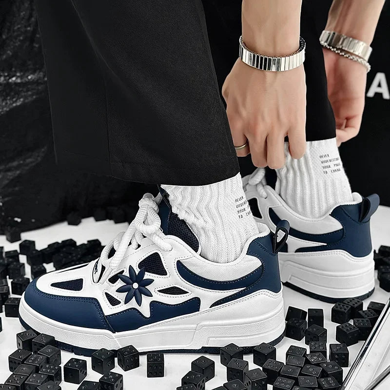 Sneakers Plateforme Vulcanisées Homme – Semelle Épaisse Respirantes Résistantes Sport Casual