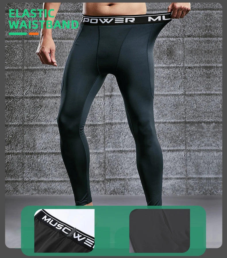 Herren Kompressionsleggings Gym Fitness Laufen Yoga Jogging Skinny Dry Fit Eng Anliegende Sporthose Bequem Leistungsstark Zeitlos – Premium Kompressionsleggings Gym Fitness Laufen Yoga Dry Fit | Herren Sport Kompressionsmode Premium