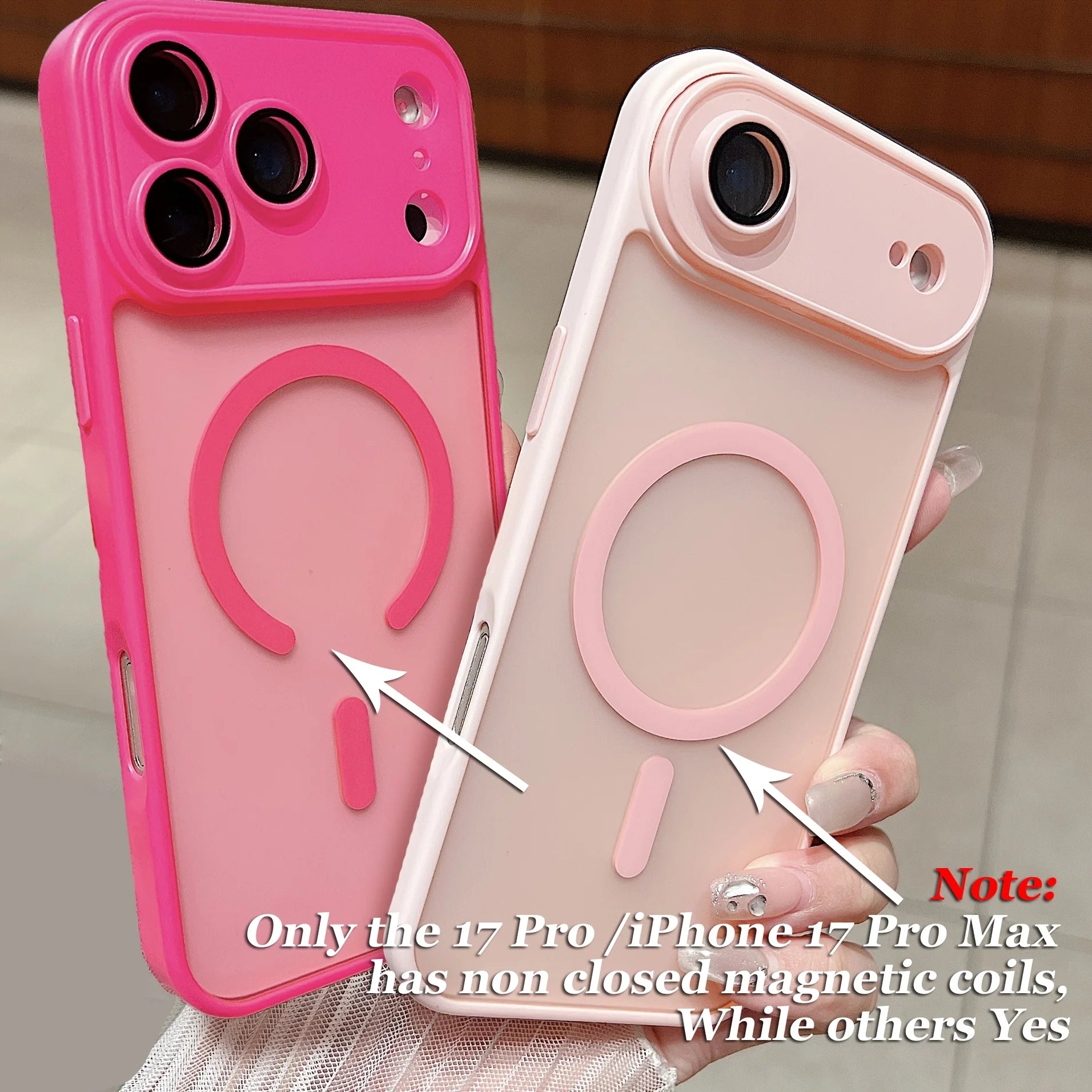 Coque Matte Translucide Magnétique Magsafe – iPhone 17 Air 16 16e 15 14 13 12 11 Pro Max
