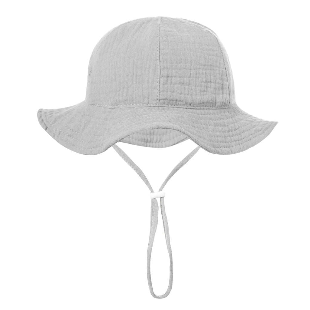 Bob Bébé Coton Imprimé Anti-UV Unisexe – Chapeau Panama Plage Pêche Outdoor Garçon Fille 3-12 Mois