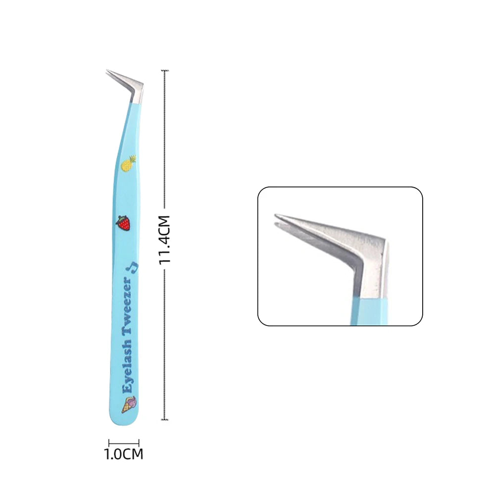 Pinces Extension Cils Inox – Outil Pose Cils & Nail Art | Ramasse-Strass